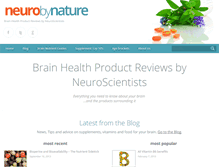 Tablet Screenshot of neurobynature.com